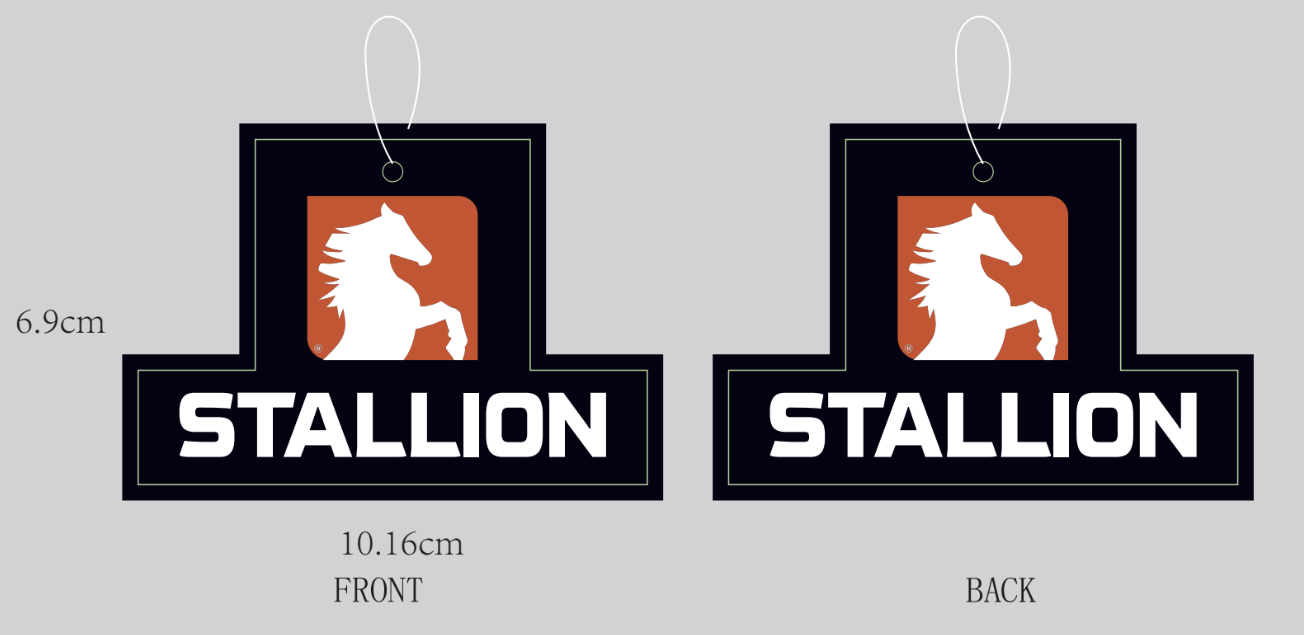 Stallion Air Freshener - Custom Shape